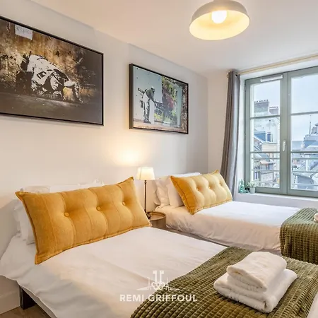 Magical Rooftop Views Historic Center 2 Guests * Honfleur